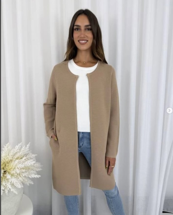 Ribbed Cardigan - Image 2