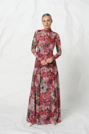 KACHEL Savannah Maxi Dress (Floral Jewel)