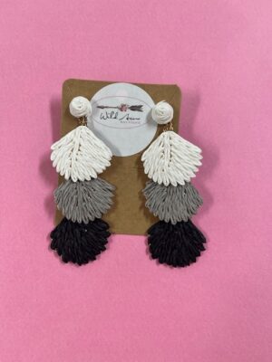 3 Tier Shell Drop Earrings