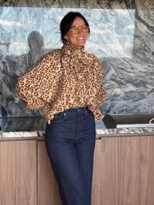 LUONI Harriet Shirt - Leopard Print