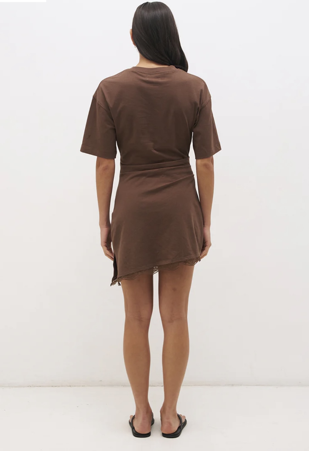 MONN RENN Liora Mini Dress Fudge - Image 3