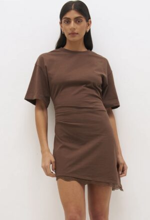 MONN RENN Liora Mini Dress Fudge